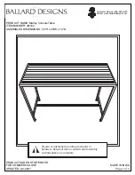 Preview for 1 page of Ballard Designs JM102 Quick Manual