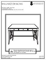 Preview for 1 page of Ballard Designs Kelley MO512 Quick Start Manual