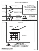 Предварительный просмотр 2 страницы Ballard Designs Large Eastman Secretary MO386 Assembly Instructions