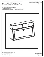 Ballard Designs Lauren Wall Desk WS987 Assembly Instructions Manual preview