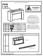 Preview for 2 page of Ballard Designs Lauren Wall Desk WS987 Assembly Instructions Manual