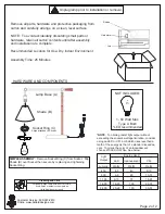 Предварительный просмотр 2 страницы Ballard Designs LK002 Instructions