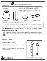 Preview for 2 page of Ballard Designs LO478 Quick Manual