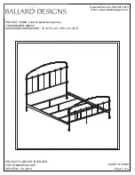 Ballard Designs Lorraine MB502 Assembly Instructions предпросмотр