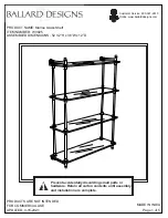 Ballard Designs Marloe Glass Shelf WV025 Assembly Instructions preview