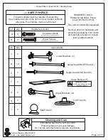 Предварительный просмотр 2 страницы Ballard Designs Marloe Glass Shelf WV025 Assembly Instructions