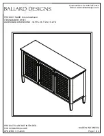 Ballard Designs Nicola Quick Start Manual предпросмотр