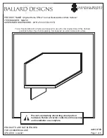 Ballard Designs Original Home Office MO239 Assembly Instructions preview