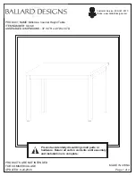 Ballard Designs SL168 Quick Start Manual preview