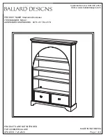 Ballard Designs Stephanie MV441 Assembly Instructions Manual preview