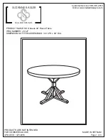 Ballard Designs SUZANNE KASLER SK Orleans 48 Round Table Manual preview