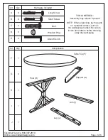 Предварительный просмотр 2 страницы Ballard Designs SUZANNE KASLER SK Orleans 48 Round Table Manual