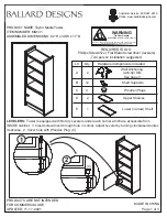 Ballard Designs Taylor Media Tower MQ131 Assembly Instructions preview