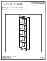 Предварительный просмотр 1 страницы Ballard Designs Tuscan MV198 Manual