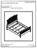 Ballard Designs Villandry MB511 Instruction Manual предпросмотр