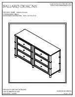 Ballard Designs Villandry MN041 Manual preview