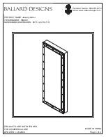 Ballard Designs WS994 Quick Start Manual preview