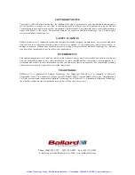 Preview for 4 page of BALLARD L 1553-5 Series User Manual