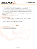 Preview for 5 page of BALLHOG Ascent Series Manual