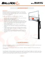 Preview for 19 page of BALLHOG Ascent Series Manual