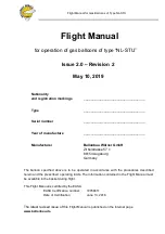 Preview for 2 page of Ballonbau Worner NL-STU Flight Manual