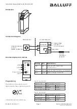 Preview for 4 page of Balluff BAE SA-XE-053-XR-SA39 User Manual