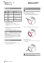 Preview for 3 page of Balluff BAM OF-VS-004 38 Series Installation