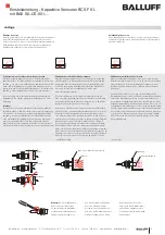 Preview for 2 page of Balluff BCS F01 Series Manual