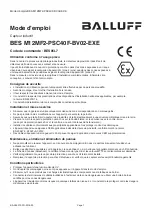 Предварительный просмотр 12 страницы Balluff BES M12MF2-PSC40F-BV02-EXE User Manual