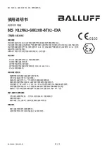 Preview for 24 page of Balluff BES M12MG2-GNX20B-BT02-EXA User Manual