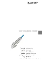 Предварительный просмотр 1 страницы Balluff BES M12MG2-GNX40F-BT02-EXB User Manual