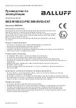 Preview for 28 page of Balluff BES M18EG2-PSC50B-BV02-EXF User Manual