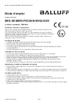 Предварительный просмотр 12 страницы Balluff BES M18MF2-PSC50B-BV02-EXD User Manual