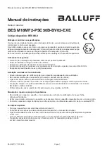 Предварительный просмотр 20 страницы Balluff BES M18MF2-PSC50B-BV02-EXE User Manual