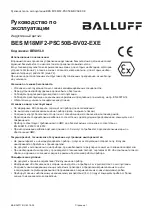 Предварительный просмотр 28 страницы Balluff BES M18MF2-PSC50B-BV02-EXE User Manual