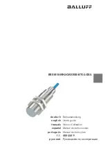 Preview for 1 page of Balluff BES M18MH2-GNX50B-BT02-EXA User Manual