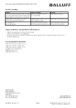 Preview for 5 page of Balluff BES M30EH2-GNX15F-BT02-X03 User Manual