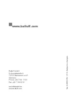 Preview for 44 page of Balluff BES M30EP-PFC12F-S04G-D12 User Manual