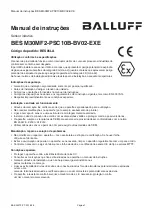 Preview for 20 page of Balluff BES M30MF2-PSC10B-BV02-EXE User Manual