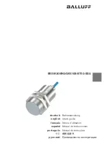 Preview for 1 page of Balluff BES M30MH2-GNX10B-BT02-EXA User Manual