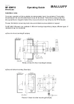 Preview for 5 page of Balluff BF-IDM10 Operating Manual