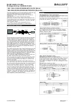 Balluff BIC 1I02-C1A02-M18MN2-BPX03-050 Installation Manual предпросмотр