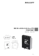 Предварительный просмотр 95 страницы Balluff BIS M-4008-048-0 ST4 PROFINET Series Operating Manual