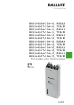 Balluff BIS U-6020-053-10 RS232 Technical Description, Operating Manual предпросмотр