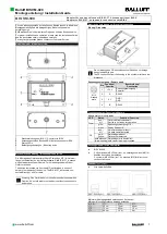 Предварительный просмотр 1 страницы Balluff BIS VM-920 Installation Manual