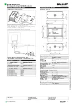 Предварительный просмотр 2 страницы Balluff BIS VM-920 Installation Manual