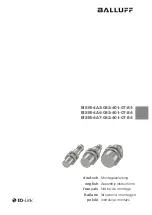 Предварительный просмотр 1 страницы Balluff BIS01E5 Assembly Instructions Manual