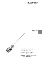 Balluff BMD 1H Series User Manual предпросмотр