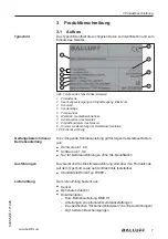 Предварительный просмотр 9 страницы Balluff BMD 1H Series User Manual