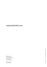 Preview for 20 page of Balluff BMF 235 Series User Manual